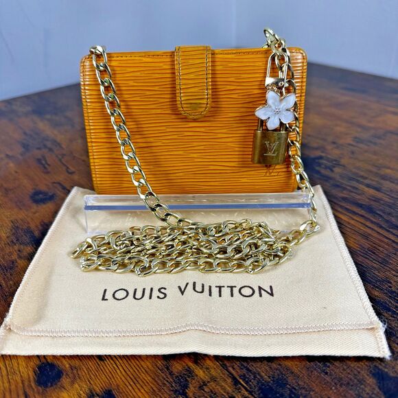 Louis Vuitton Vintage Yellow Epi Leather Compact Wallet - Picture 1 of 12